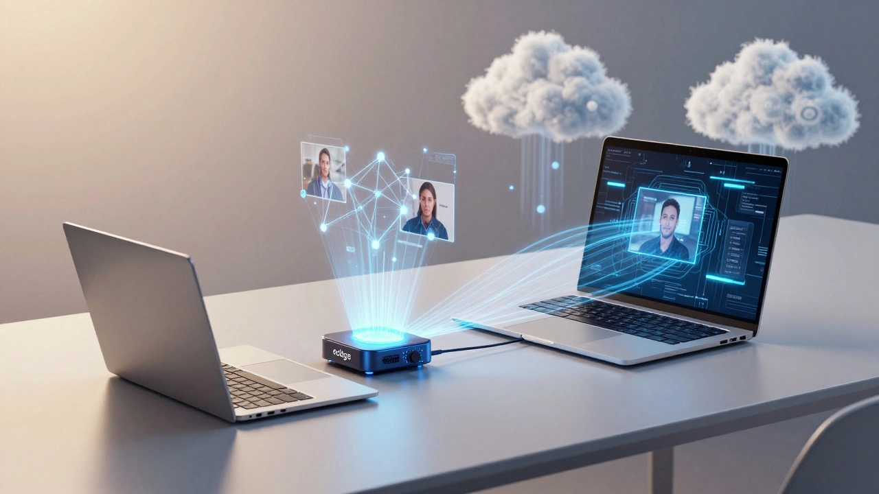 AI-enhanced cloud storage with edge computing and holographic data