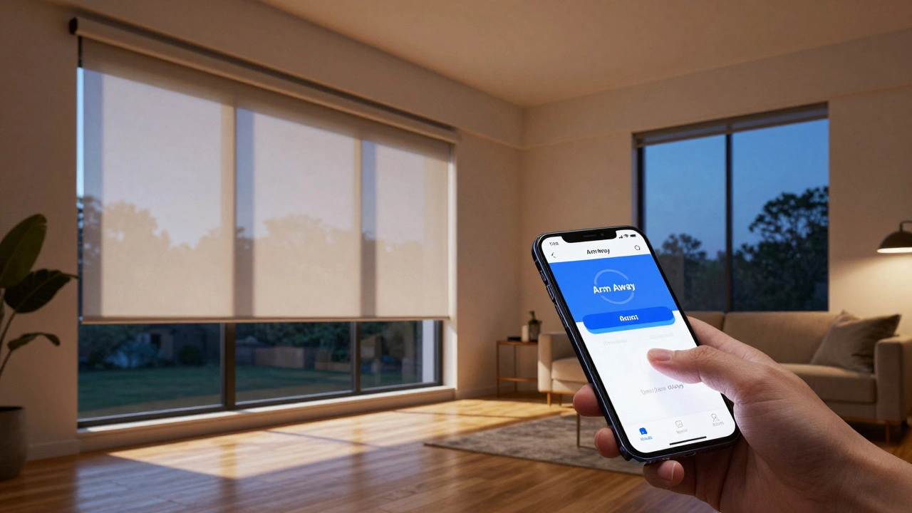 How to Sync Smart Blinds With Security Alarm Arming States