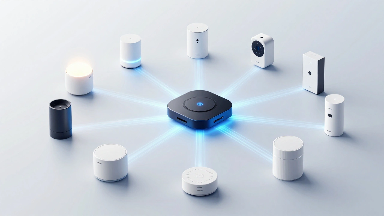 Unified smart home network connecting diverse devices via Matter hub