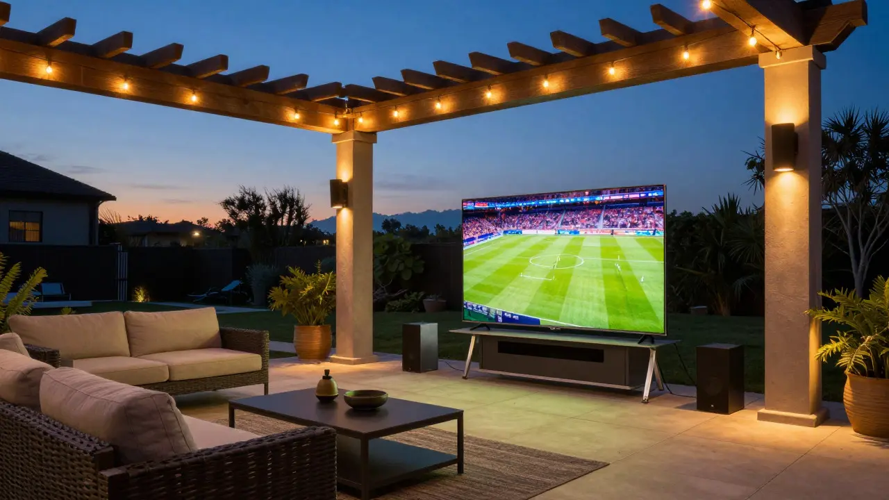 Outdoor Entertainment: How to Choose Weatherproof TVs and Speakers