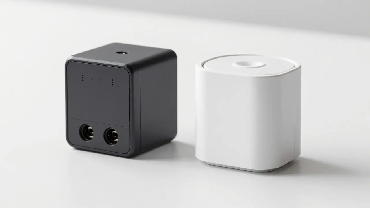 Side-by-side comparison of wired and battery smart thermostats