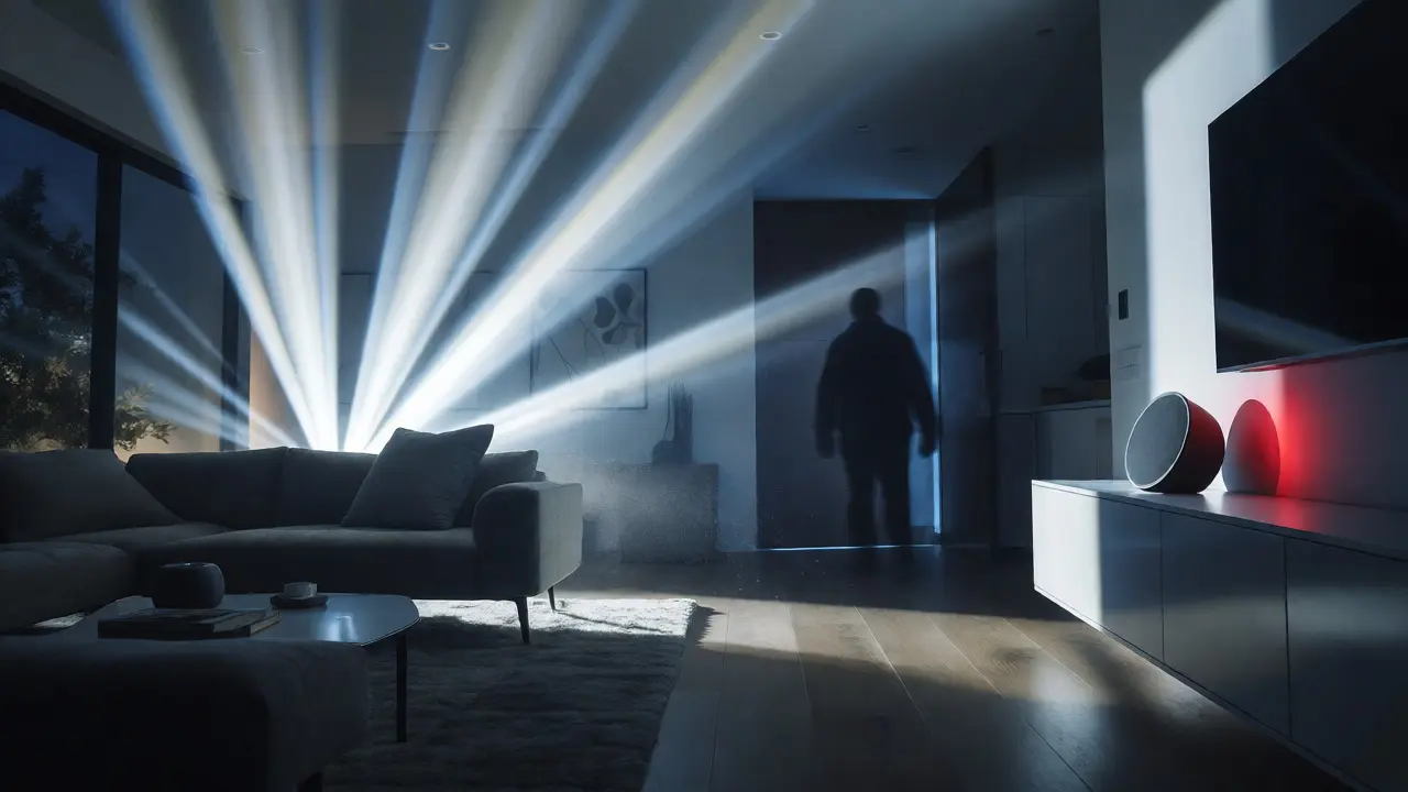 Smart home lights activating during intrusion
